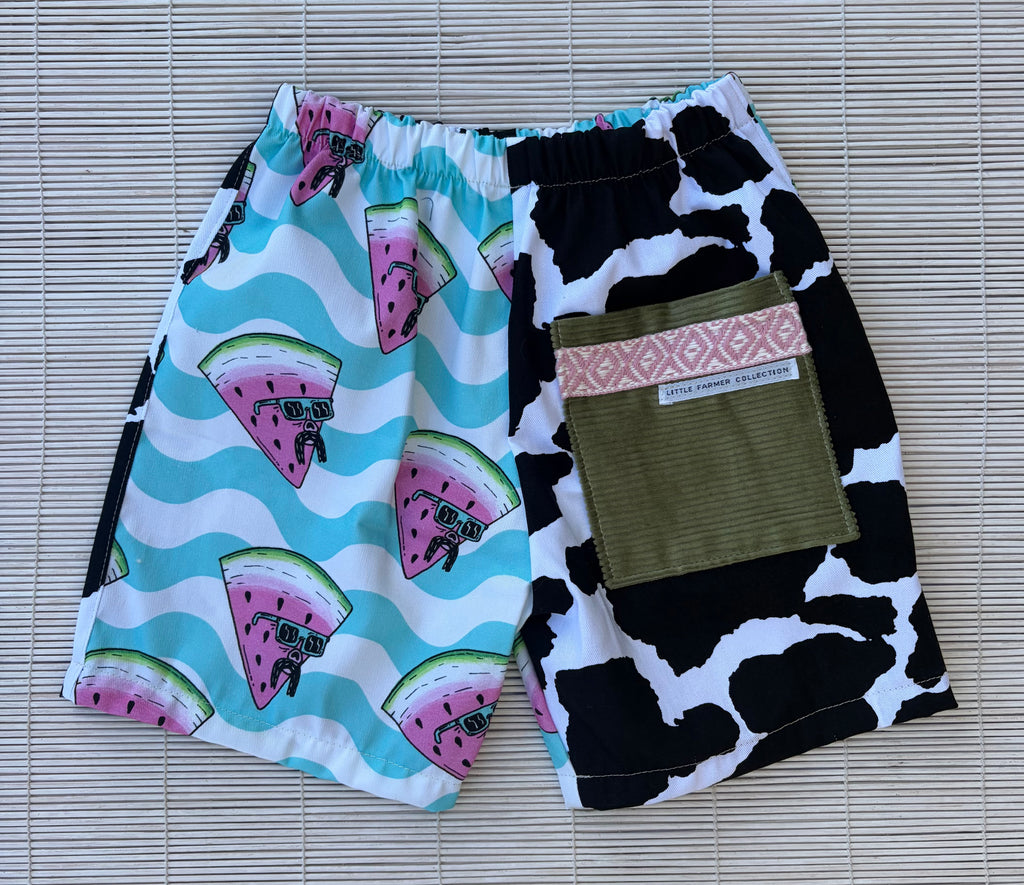 Watermelon Cow Shorts Size 3