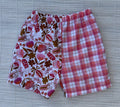 Floral Check Shorts Size 3