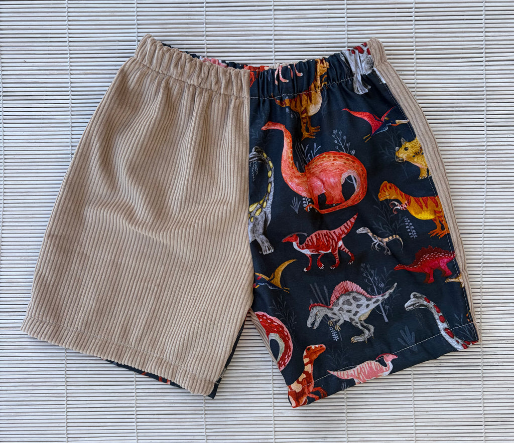 Red Dino Shorts Size 3