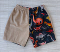 Red Dino Shorts Size 3