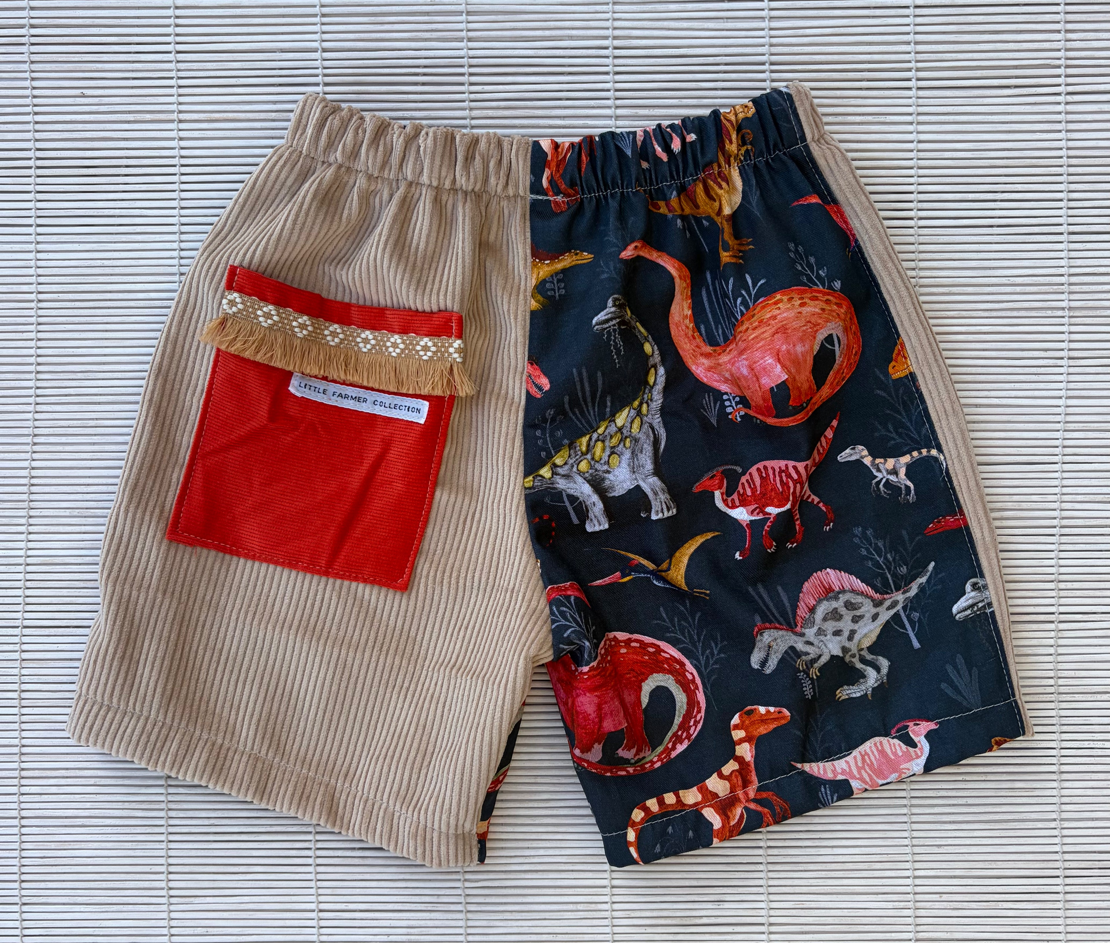 Red Dino Shorts Size 3